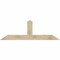 Ekena Millwork Portland Rough Sawn Timber Gable Bracket, Douglas Fir, 72"W x 24"H x 6"D x 6"F, 8/12 Pitch GBW072X24X0606POR00RDF - alternate 1